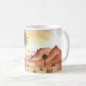 Woestijnlandschap met dadelpalmen koffiemok (Voorkant rechts)