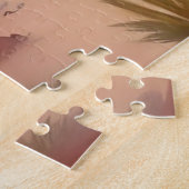 Woestijnlandschap met dadelpalmen legpuzzel (Zijkant)