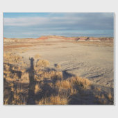 Woestijnlandschap met Waving Shadow Foto Cadeaupapier (Vlak)