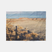 Woestijnlandschap met Waving Shadow Foto Fleece Deken (Voorkant (Horizontaal))