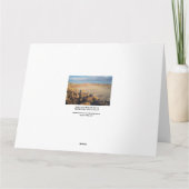 Woestijnlandschap met Waving Shadow Foto Kaart (Achterkant)