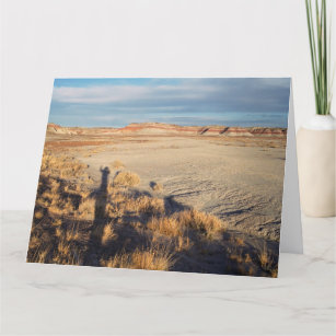 Woestijnlandschap met Waving Shadow Foto Kaart