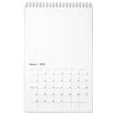 Woestijnlandschap Neon Bord Kalender (Mar 2027)
