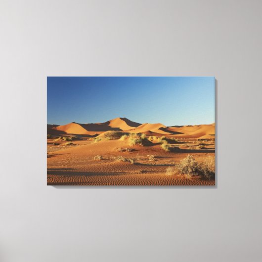 woestijnlandschap van Namib bij Sossusvlei, Canvas Afdruk (Voorkant)