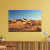 woestijnlandschap van Namib bij Sossusvlei, Canvas Afdruk (Insitu (Woonkamer))