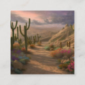 Woestijnlandschap Vierkante Visitekaartje (Voorkant)