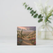 Woestijnlandschap Vierkante Visitekaartje (Staand voorkant)