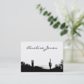 Woestijnlandschap Visitekaartje (Staand voorkant)