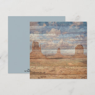 Woestijnlandschap Zandstenen Buttes En Hemelse Luc Kaart