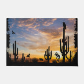 Woestijnlandschap Zuidwest Kokopelli Doormat Deurmat (Voorkant)