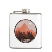 Woestijnleven Heupfles (Voorkant)