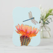 woestijnlibel save the date (Staand voorkant)