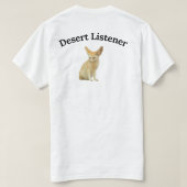 Woestijnluisteraar Fennec Vos Grafische T-Shirt (Design achterkant)