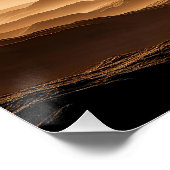 Woestijnmaan van een geringde reus perfect poster (Hoek)