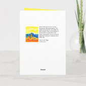 Woestijnmaanopkomst Valentijn boven de maan Kaart (Achterkant)