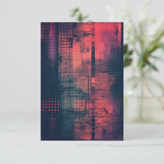 Woestijnmatrix Bedankkaart (Staand voorkant)