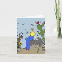 Woestijnmeisje en dieren