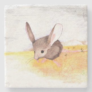 woestijnmuis stenen onderzetter