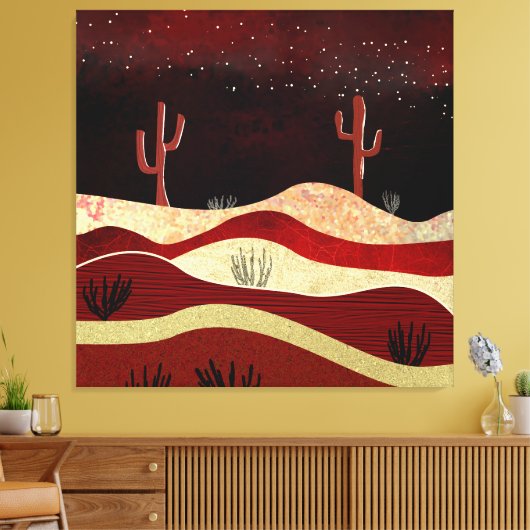 Woestijnnacht Canvas Afdruk (Insitu (Woonkamer))