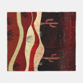 Woestijnnacht Fleece Deken (Voorkant (Horizontaal))