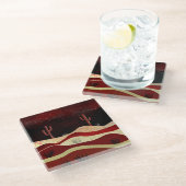 Woestijnnacht Glazen Onderzetter (Schuin)