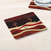 Woestijnnacht Kartonnen Onderzetters (Schuin)