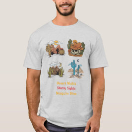 Woestijnnachten Sterrengezichten Muggenbeten Woest T-shirt
