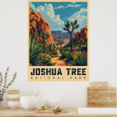 Woestijnoase: Joshua Tree National Park Poster (Keuken)