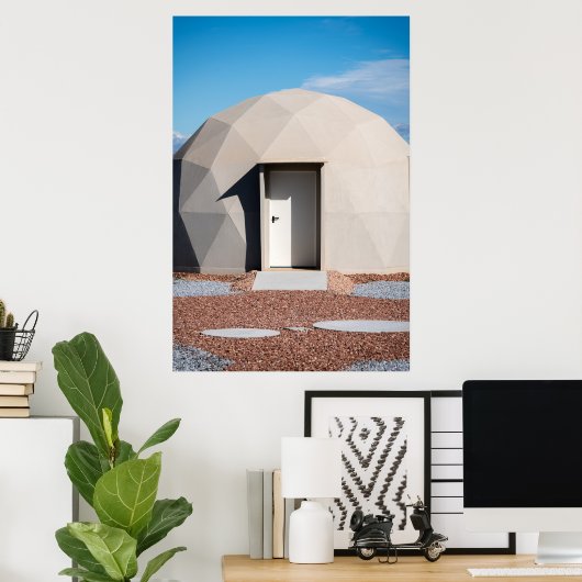 woestijnobservatorium poster (Thuiskantoor)