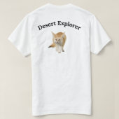 Woestijnontdekkers Vos Fennec Grafische T-Shirt (Design achterkant)