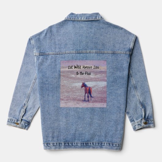 Woestijnpaarden P8640 Denim Jacket (Achterkant)