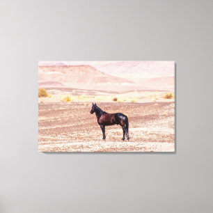 Woestijnpaarden P8664 Canvas Afdruk