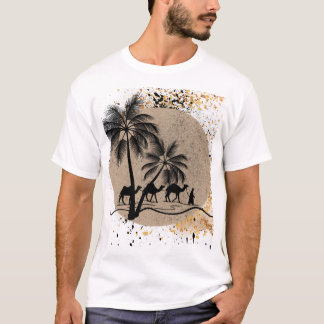 Woestijnpalmen en Kamelen T-shirt