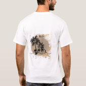 Woestijnpalmen en Kamelen T-shirt (Achterkant)