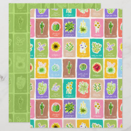 Woestijnplanten scrapbookpapier