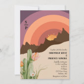 Woestijnpleistermonogram voor de bruinbestemming kaart (Voorkant)