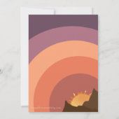 Woestijnpleistermonogram voor de bruinbestemming kaart (Achterkant)