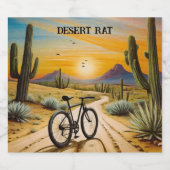 Woestijnrat, aanpasbaar bier etiket (Enkel label)