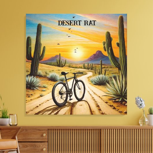 Woestijnrat, aanpasbaar canvas afdruk (Insitu (Woonkamer))