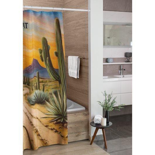 Woestijnrat, aanpasbaar douchegordijn