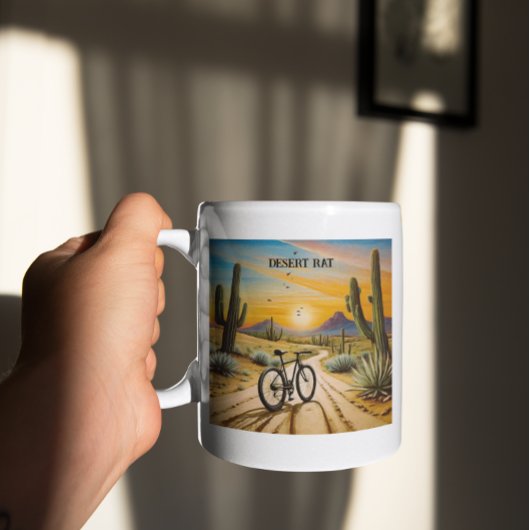 Woestijnrat, aanpasbaar tweekleurige koffiemok