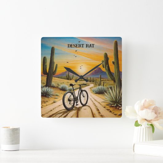 Woestijnrat, aanpasbaar vierkante klok (Huis)