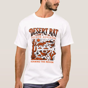 Woestijnrat Tucson Arizona Natuur Natuurillustrati T-shirt