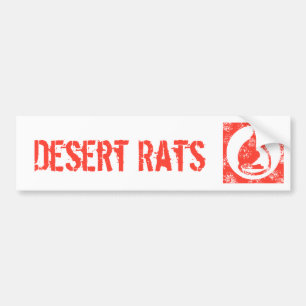 woestijnratten bumpersticker