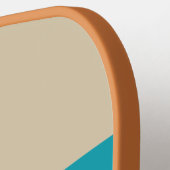  woestijnregenboog over striping met naam pickleball paddle (Links Detail)