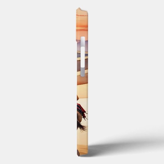 Woestijnreis bij zonsondergang - Nomadische kamele Case-Mate iPhone Case (Achterkant / Links)