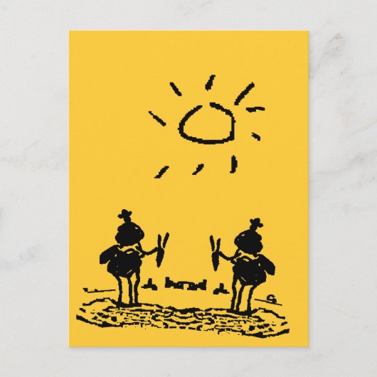 woestijnriders briefkaart (Voorkant)