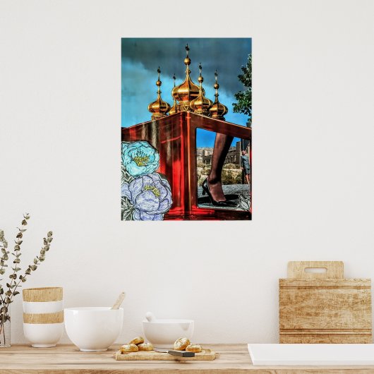 Woestijnrood Poster (Keuken)