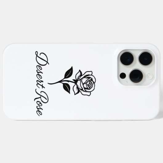 Woestijnroos Case-Mate iPhone Case (Achterkant (horizontaal))
