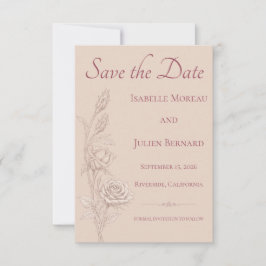 Woestijnroos – Duin & Bloei Bruiloft Save The Date